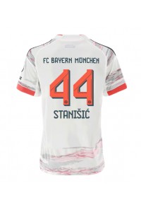 Bayern Munich Josip Stanisic #44 Fotballdrakt Borte Klær Dame 2025-26 Korte ermer